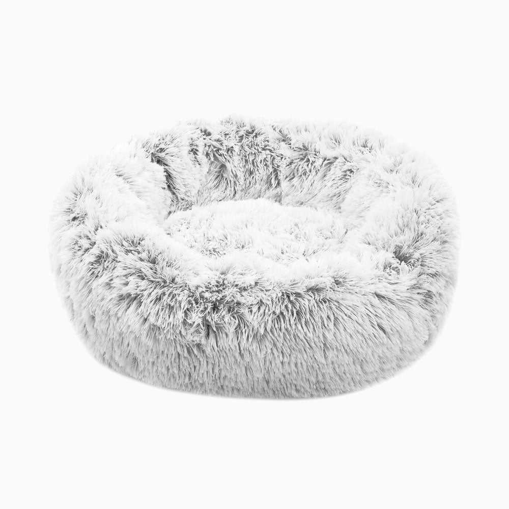 White fluffy dog outlet bed