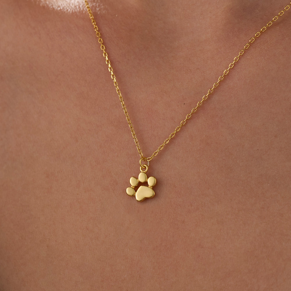 Teeny Tiny Paw Necklace