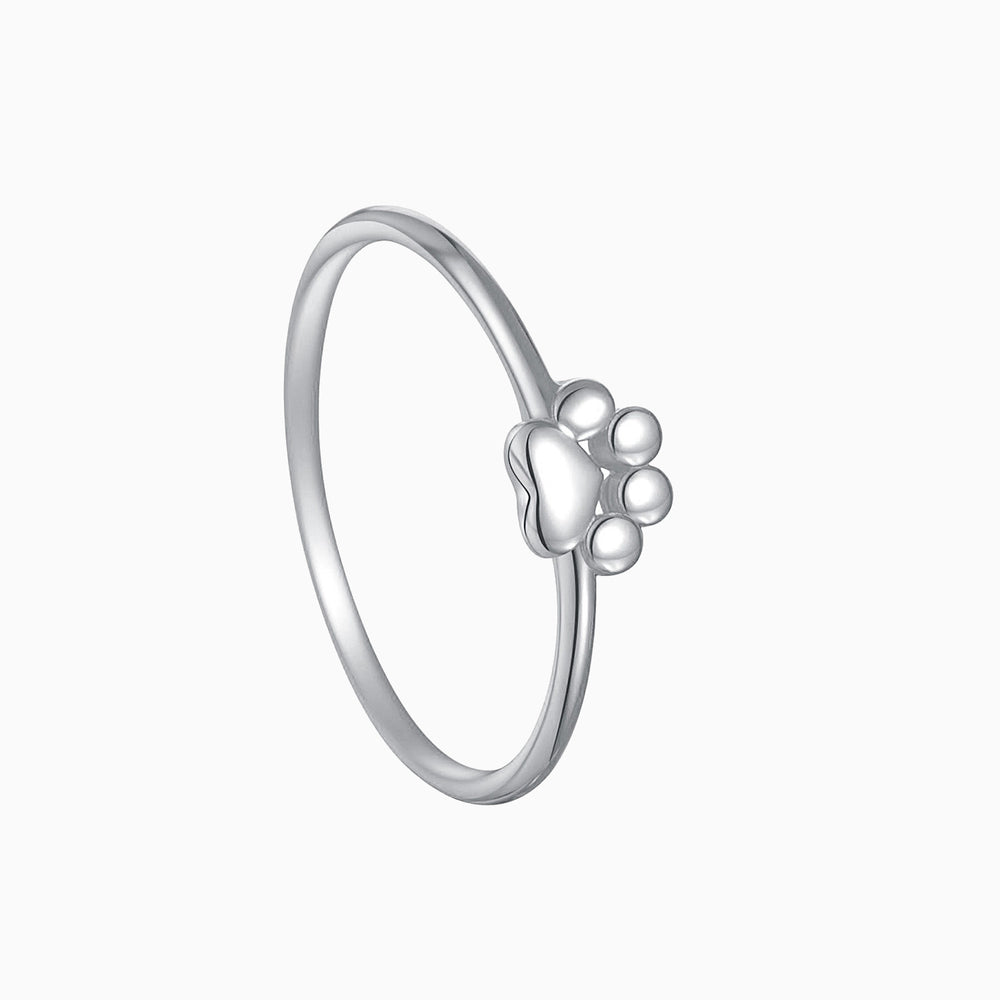 Engraved Teeny Paw Ring