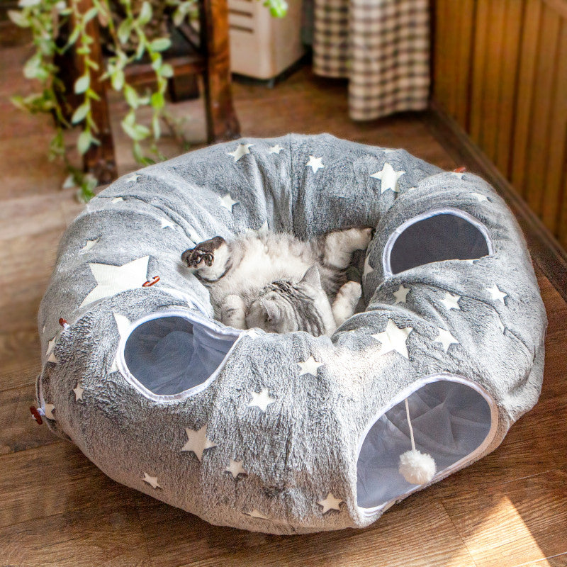 Glow In The Dark Cat Tunnel Bed