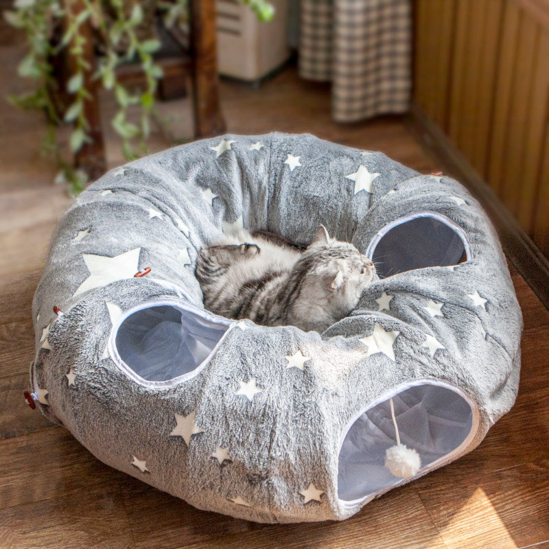 Glow In The Dark Cat Tunnel Bed