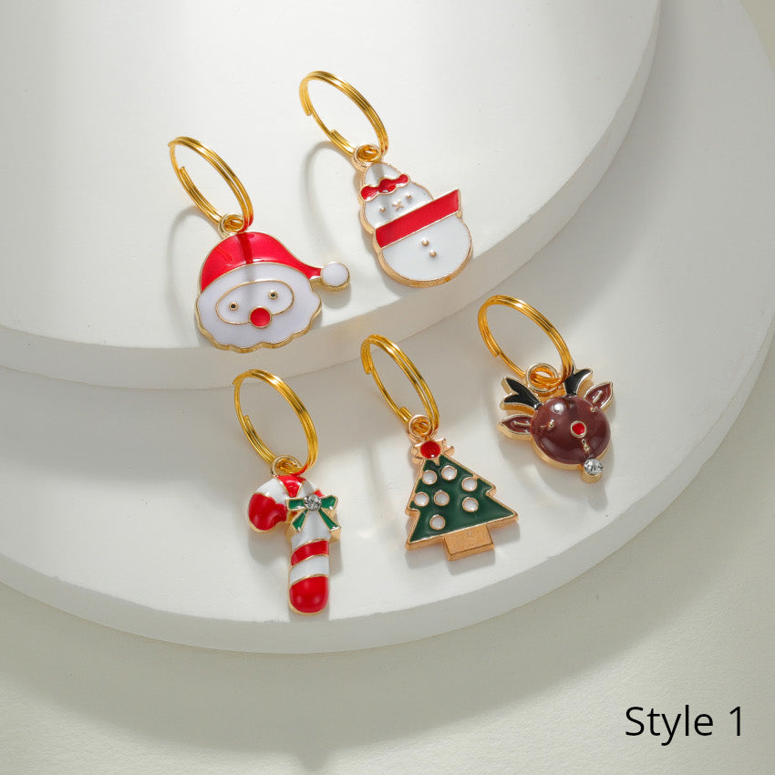 Christmas Collar Charm Set (Gold)