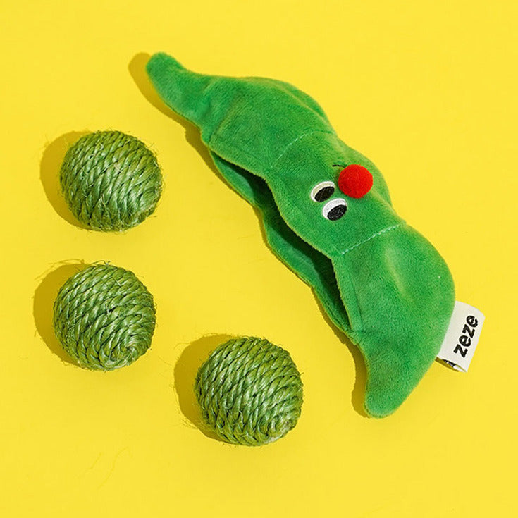 Pea Pod Cat Toy Set