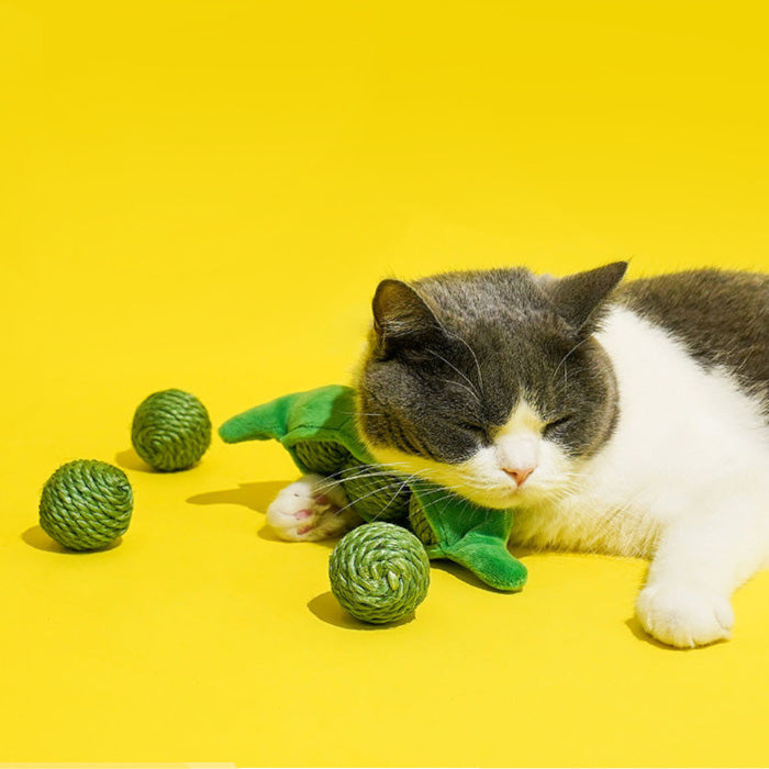 Pea Pod Cat Toy Set