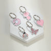 Pink Collar Charm Set (Silver)
