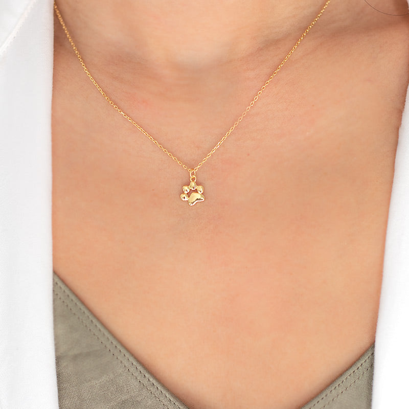 Teeny Tiny Paw Necklace