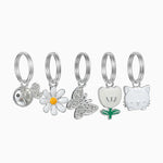 White Collar Charm Set