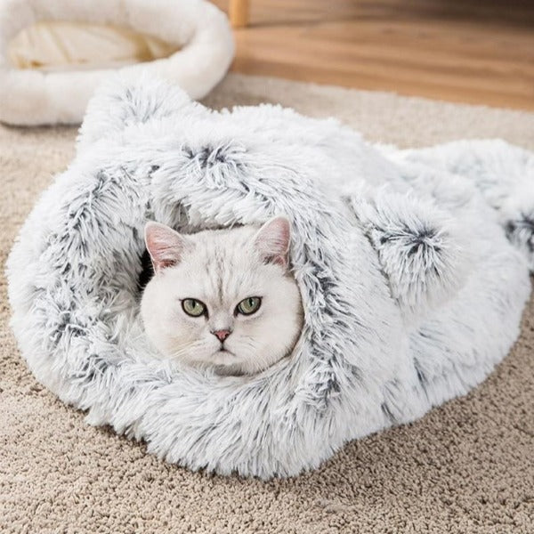 Fashion white cat bed