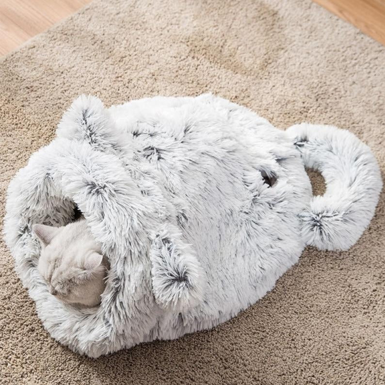 Cozy Burrow Cat Bed - Pawsome Couture