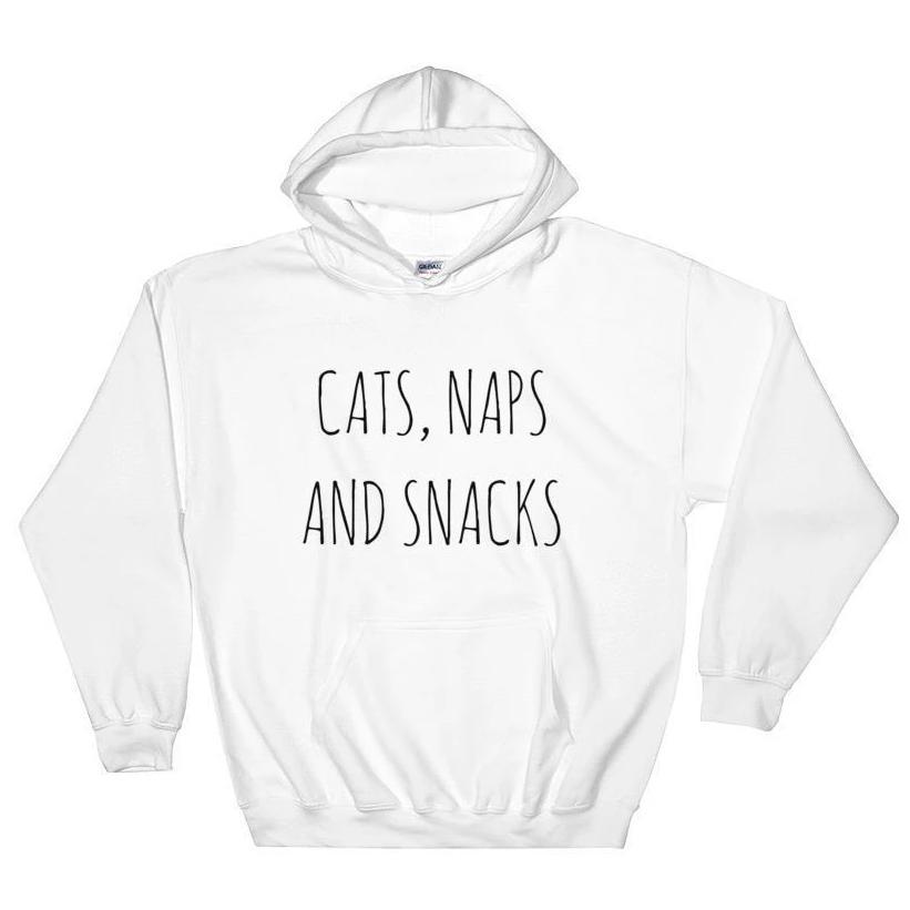 Cats, Naps & Snacks Hoodie - Pawsome Couture