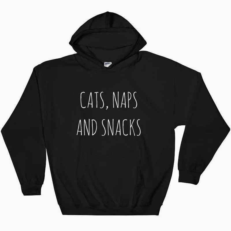 Cats, Naps & Snacks Hoodie - Pawsome Couture