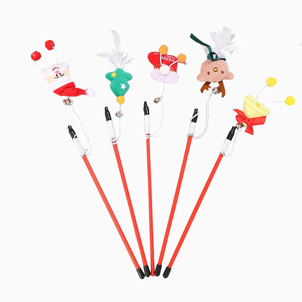 Jingle Bell Cat Wands