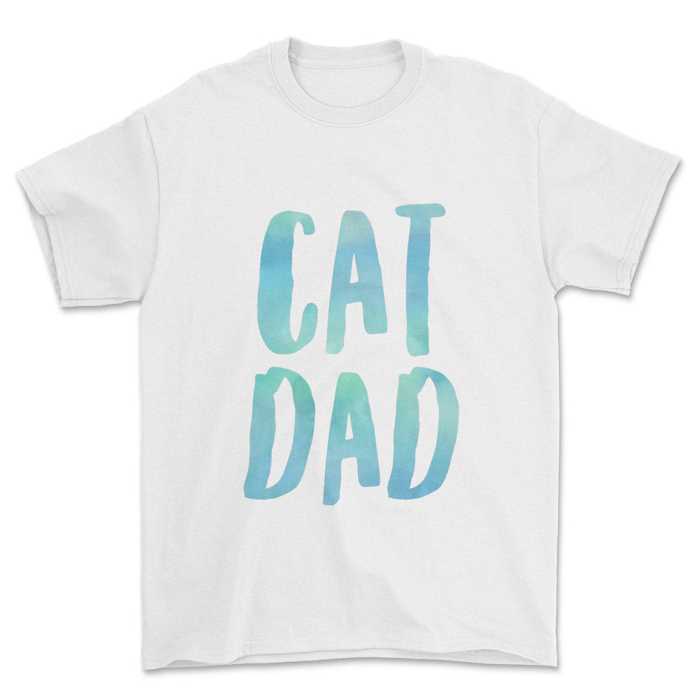 Colorful Cat Dad T-Shirt - Pawsome Couture