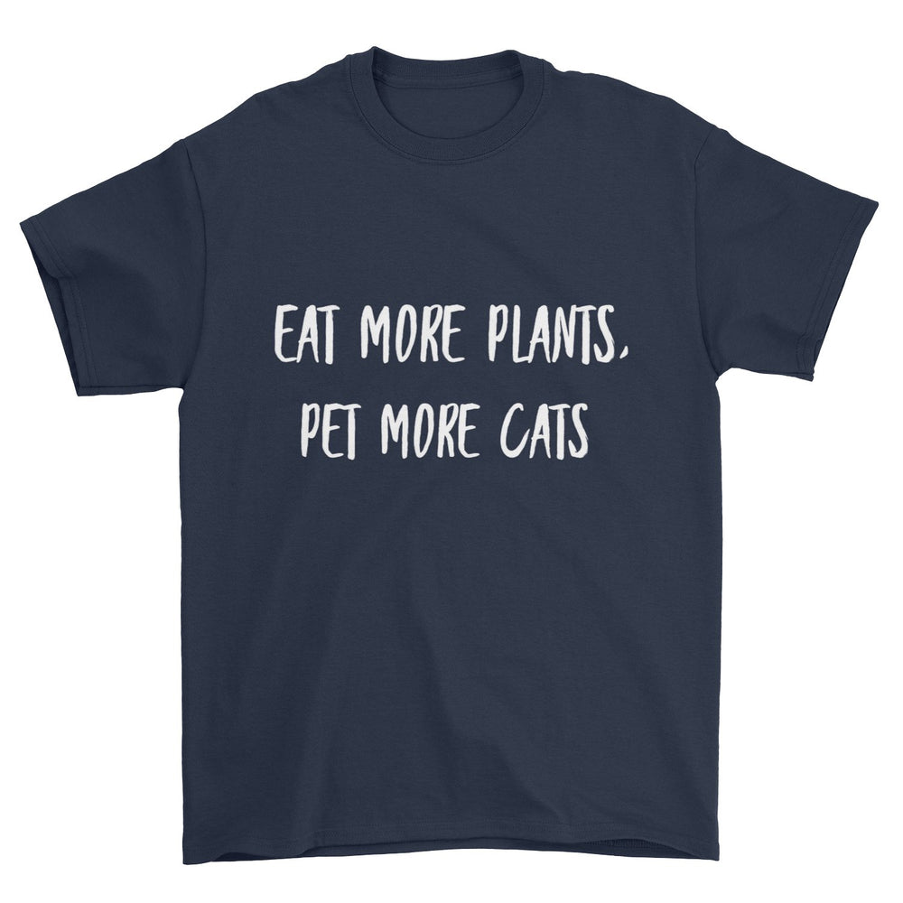 Eat More Plants, Pet More Cats T-Shirt - Pawsome Couture