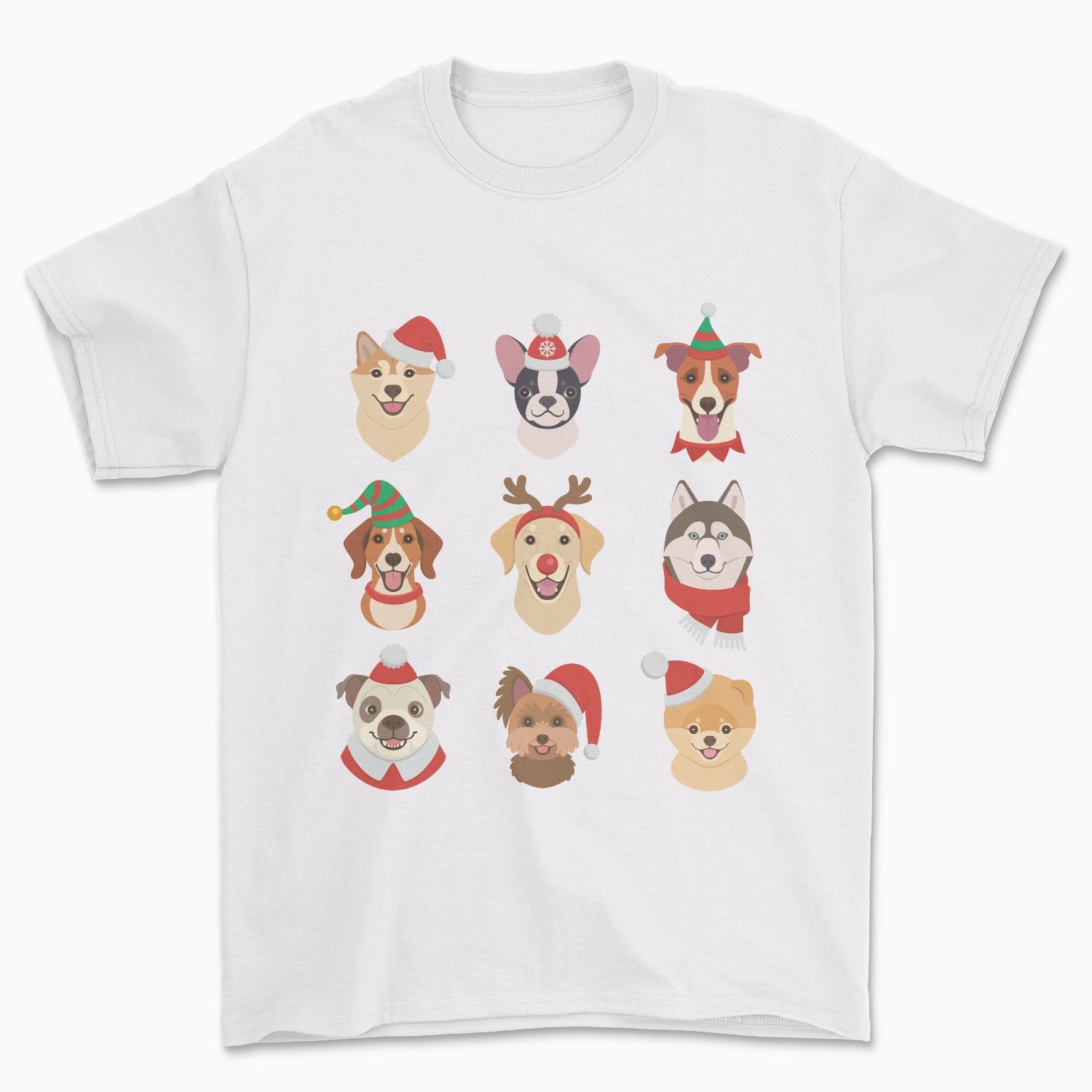 Festive Dogs Xmas T-Shirt