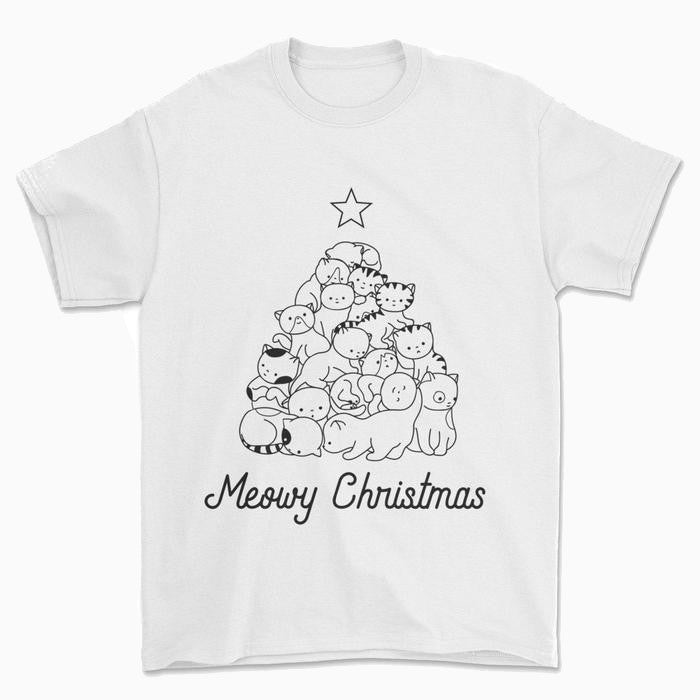 Meowy Xmas Tree T-Shirt