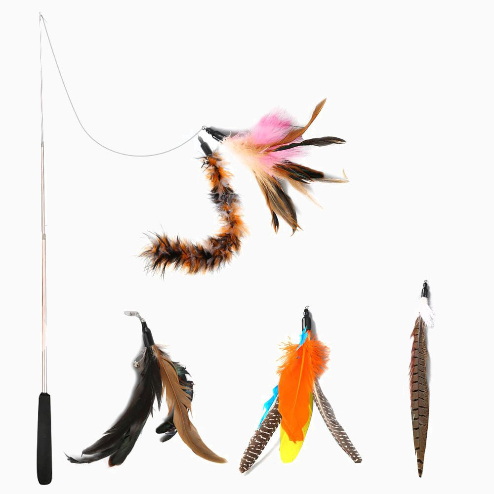 Addictive Feather Rod Cat Toys