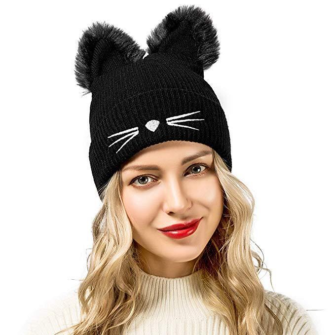 Pom Pom Cat Ear Beanie - Pawsome Couture®