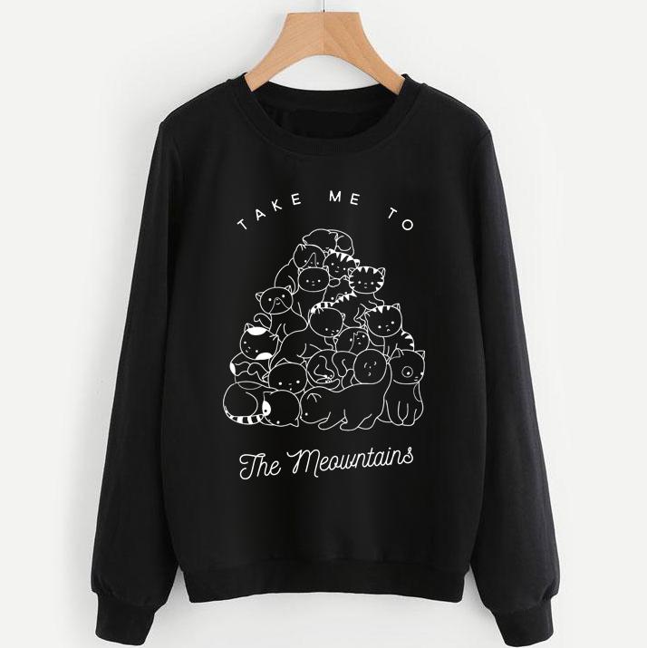 Take Me To The Meowntains Sweatshirt - Pawsome Couture