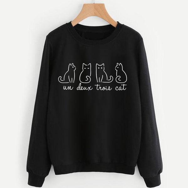 Cat crewneck sale